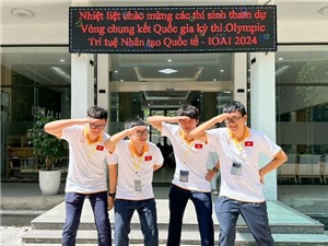 Hai đội học sinh THPT dự thi Olympic Trí tuệ nhân tạo Quốc tế